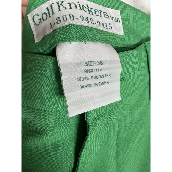 GolfKnickers Par 3 Green Golf Knickers Pants Men's Size 36 NWT Plus Fours - Picture 5 of 11